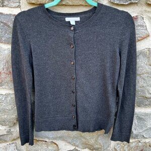 New York & Company Gray Button Down Cardigan Sweater Medium